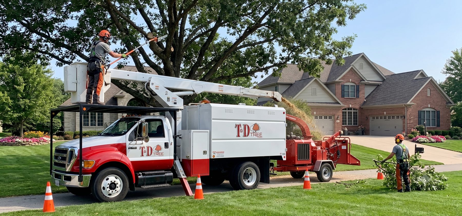 T&D Tree Service crew providing tree service Bloomfield NJ